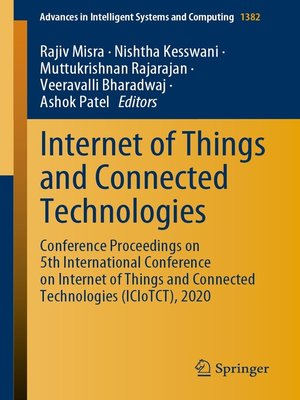 cover image of Internet of Things and Connected Technologies